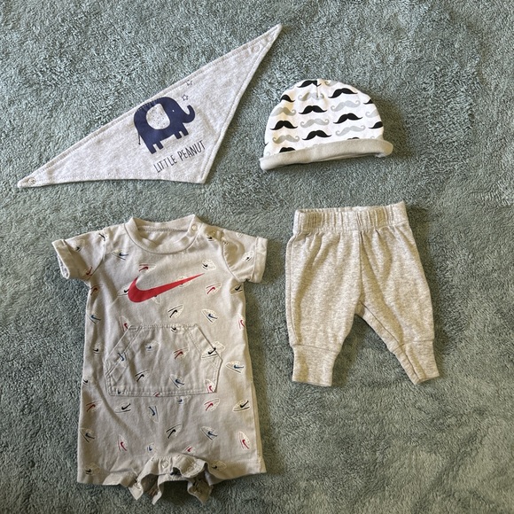 Newborn 4-Piece Designer Bundle (Nike & Child of Mine) - Picture 1 of 5